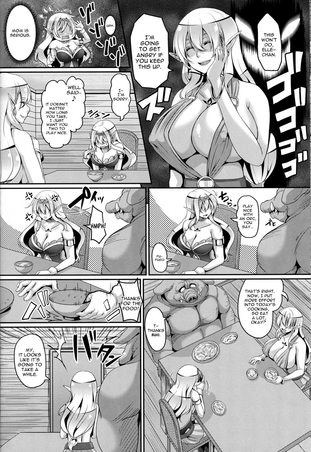 Hentai Manga Comic-Inran Elf Oyako to Orc-Read-15